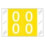 Tabbies Compatible Double Digit "00" Labels, Laminated Stock, 1" X 1-1/2" Individual Numbers - Roll of 500