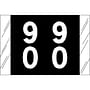 Tabbies Compatible Double Digit "90" Labels, Laminated Stock, 1" X 1-1/2" Individual Numbers - Roll of 500