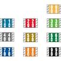 Tabbies Compatible Double Digit Labels, Laminated Stock, 1" X 1-1/2" Individual Numbers - Roll of 500