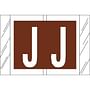 Tabbies Compatible "J" Labels, Laminated Stock, 1" X 1-1/2" Individual Letters - Roll of 500