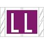 Tabbies Compatible "L" Labels, Laminated Stock, 1" X 1-1/2" Individual Letters - Roll of 500