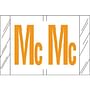 Tabbies Compatible "Mc" Labels, Laminated Stock, 1" X 1-1/2" Individual Letters - Roll of 500