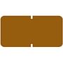Tab Compatible Solid Brown Labels, Vinyl Kimdura Stock, 1/2" X 1" Individual Colors - Roll of 1000