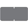 Tab Compatible Solid Gray Labels, Vinyl Kimdura Stock, 1/2" X 1" Individual Colors - Roll of 1000