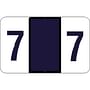 Tab Compatible Numeric "7" Labels, Laminated Stock, 1" X 1.25" Individual Numbers - Roll of 500