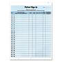 Blue Confidential Patient Sign-In Label Forms, 8-1/2\