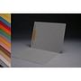 11pt Gray Folders, Full Cut 2-Ply END TAB, Letter Size, Fastener Pos #1 (Box of 50)