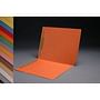 11pt Orange Folders, Full Cut 2-Ply END TAB, Letter Size, Fastener Pos #1 & #3 (Box of 50)