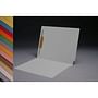 14pt White Folders, Full Cut 2-Ply END TAB, Letter Size, Fastener Pos #1 (Box of 50)