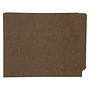 14pt Brown Folders, Full Cut 2-Ply END TAB, Letter Size, Fastener Pos #1 (Box of 50)