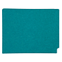 14pt Teal Folders, Full Cut 2-Ply END TAB, Letter Size, Fastener Pos #1 (Box of 50)