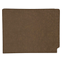 14pt Brown Folders, Full Cut 2-Ply END TAB, Letter Size, Fastener Pos #1 & #3 (Box of 50)