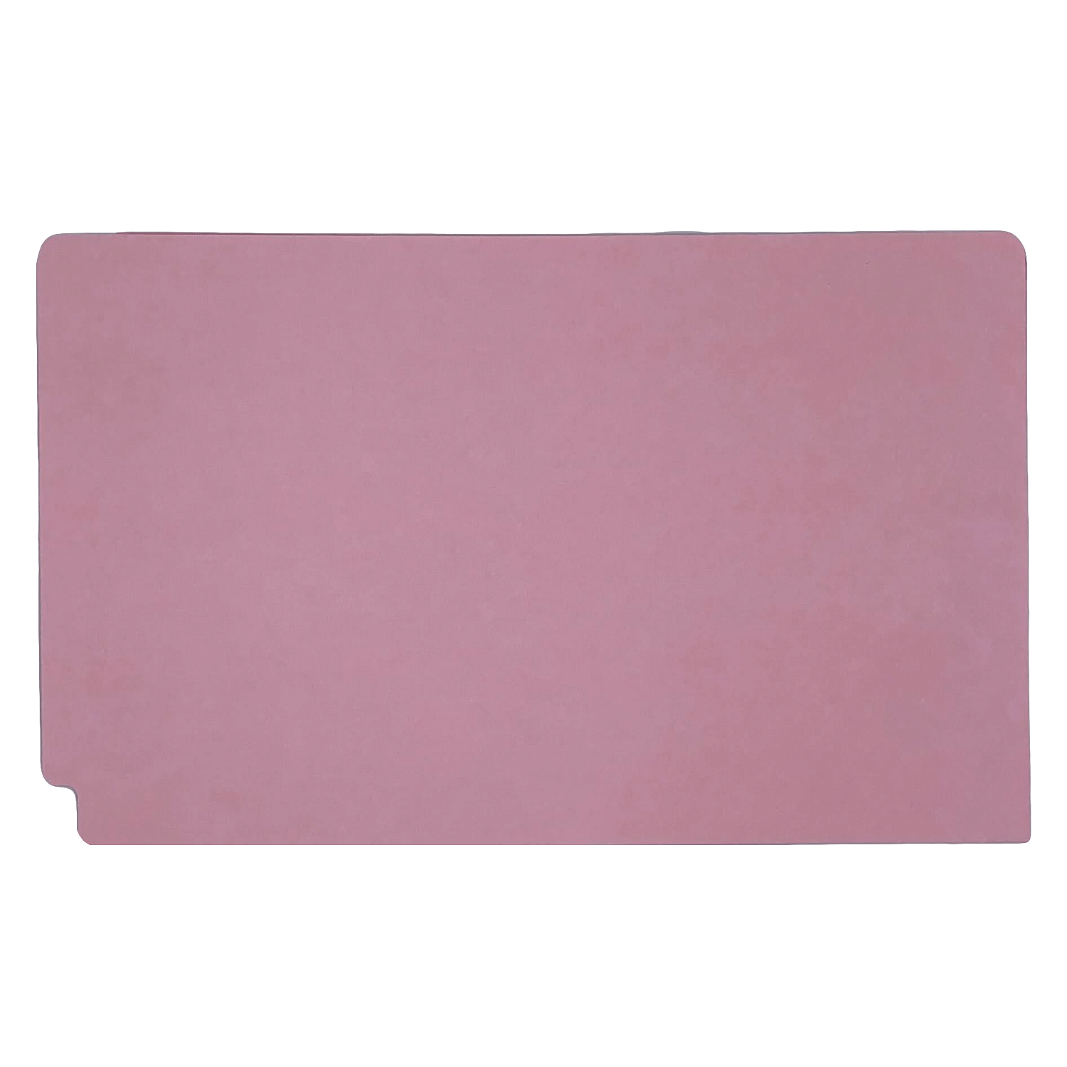 14pt Pink Folders, Full Cut 2-Ply END TAB, Legal Size, Fastener Pos #1 ...
