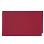 14pt Red Folders, Full Cut 2-Ply END TAB, Legal Size, Fastener Pos #1 (Box of 50)