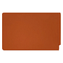 14pt Orange Folders, Full Cut 2-Ply END TAB, Legal Size, Fastener Pos #1 & #3 (Box of 50)