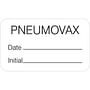 Chart Labels, PNEUMOVAX - White, 1-1/2" X 7/8" (Roll of 250)