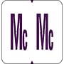 GBS Compatible "Mc" Labels, Laminated Stock, 1-5/16" X 1-1/4" Individual Letters - Rolls of 550