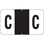 Jeter 2500 Compatible "C" Labels, Laminated Stock, 15/16" X 1-5/8" Individual Letters - Roll of 500