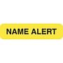 Attention/Alert Labels, NAME ALERT - Fl Chartreuse, 1-1/4" X 5/16" (Roll of 500)