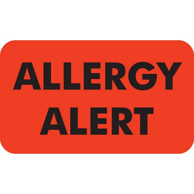 Allergy Alert Sign 8" x  8" 