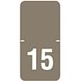 Tabbies Compatible "15" Yearband Labels, 1" X 1/2" - Pkg of 250