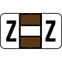 Jeter 7200 Compatible "Z" Labels, Laminated Stock, 15/16" X 1-5/8", Individual Letters - Pack of 225