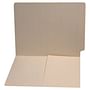 11pt Manila Folders, Full Cut END TAB, Letter Size, 1/2 Pocket Inside Front (Box of 50)