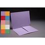 11pt Lavender Folders, Full Cut END TAB, Letter Size, 1/2 Pocket Inside Front (Box of 50)