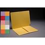 11pt Yellow Folders, Full Cut END TAB, Letter Size, 1/2 Pocket Inside Front (Box of 50)