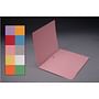 11pt Pink Folders, Full Cut END TAB, Letter Size, Full Back Pocket (Box of 50)