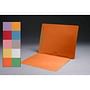 11pt Orange Folders, Full Cut END TAB, Letter Size, Full Back Pocket, Fastener Pos #1 (Box of 50)