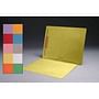 11pt Yellow Folders, Full Cut END TAB, Letter Size, Full Back Pocket, Fastener Pos #1 (Box of 50)