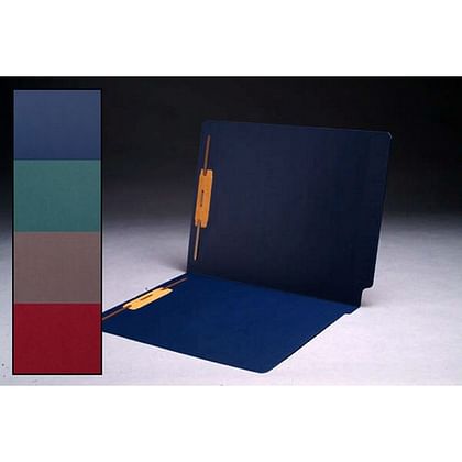 11pt Navy Blue Cheshire Linen Folders, Full Cut 2-Ply END TAB, Letter ...