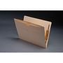 11pt Manila Folders, Full Cut END TAB, Letter Size, Double Pockets Outside Back, Fasteners Pos #1 & #3 (Box of 50)