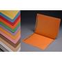 14pt Orange Folders, Full Cut 2-Ply END TAB, Letter Size, Fastener Pos #1 & #3, 1-1/2" Expansion (Box of 50)