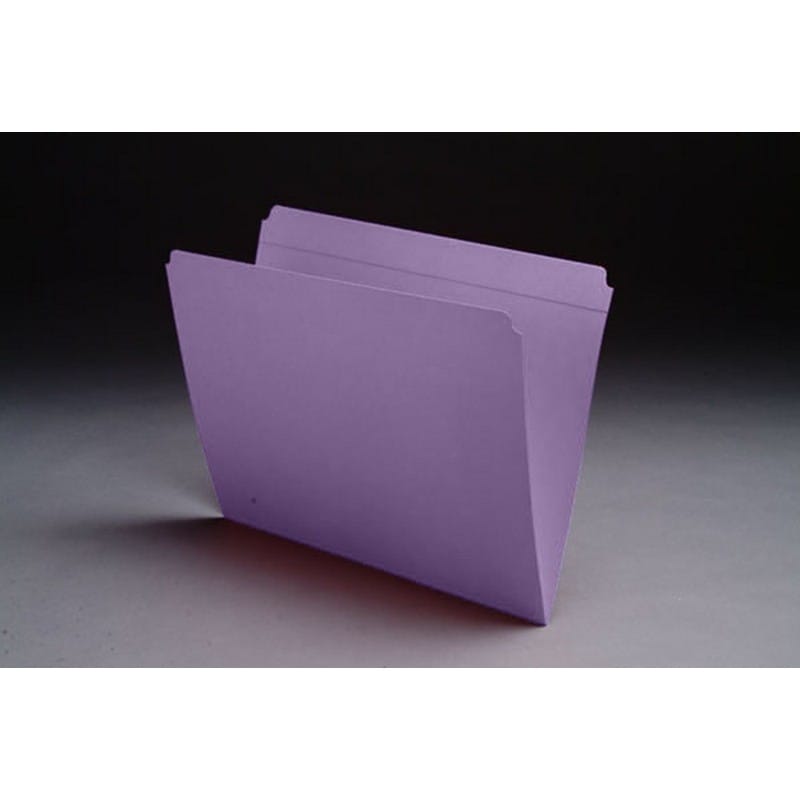 25-Pack Lavender Paper Folders - Glossy Laminated Two-Pocket Folders Letter Size With Business Card Slot