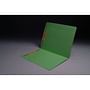 11pt Green Folders, Full Cut Reinforced TOP TAB, Letter Size, Fastener Pos #1 and #3 (Box of 50)