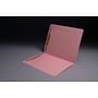 11pt Pink Folders, Full Cut Reinforced TOP TAB, Letter Size, Fastener Pos #1 and #3 (Box of 50)