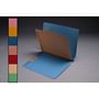 18pt Color Classification Folders, Full Cut END TAB, Letter Size, 1 Divider, Bonded Fasteners (Box of 15)