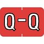 Barkley ABKM Compatible "Q" Labels, Laminated Stock, 1" X 1-1/2" Individual Letters - Pack of 225