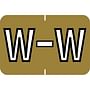 Barkley ABKM Compatible "W" Labels, Laminated Stock, 1" X 1-1/2" Individual Letters - Pack of 225
