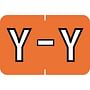 Barkley ABKM Compatible "Y" Labels, Laminated Stock, 1" X 1-1/2" Individual Letters - Pack of 225