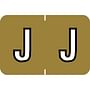 Barkley ABKM Compatible "J" Labels, Laminated Stock, 1" X 1-1/2" Individual Letters - Roll of 500