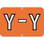 Barkley ABKM Compatible "Y" Labels, Laminated Stock, 1" X 1-1/2" Individual Letters - Roll of 500