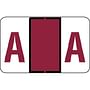 Tab Compatible "A" Labels, Vinyl Stock, 1" X 1.25" Individual Letters - Roll of 500