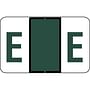Tab Compatible "E" Labels, Vinyl Stock, 1" X 1.25" Individual Letters - Roll of 500