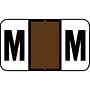 Tab 7200 Compatible "M" Labels, Laminated Stock, 15/16" X 1-5/8" Individual Letters - Roll of 500