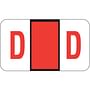 POS Compatible "D" Labels, Laminated Stock, 15/16" X 1-5/8" Individual Letters - Roll of 500