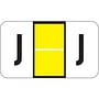 POS Compatible "J" Labels, Laminated Stock, 15/16" X 1-5/8" Individual Letters - Roll of 500