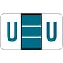 POS Compatible "U" Labels, Laminated Stock, 15/16" X 1-5/8" Individual Letters - Roll of 500